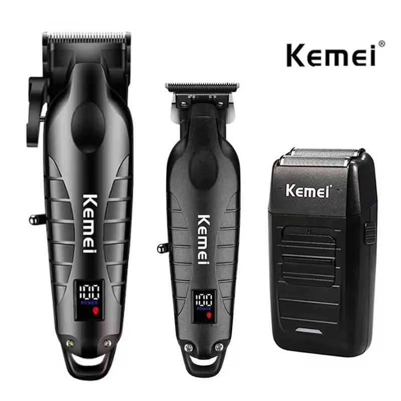 Hair Care Brand - Kemei バリカンキット 男性用 電気シェーバー ヘアトリマー プロ用カット機