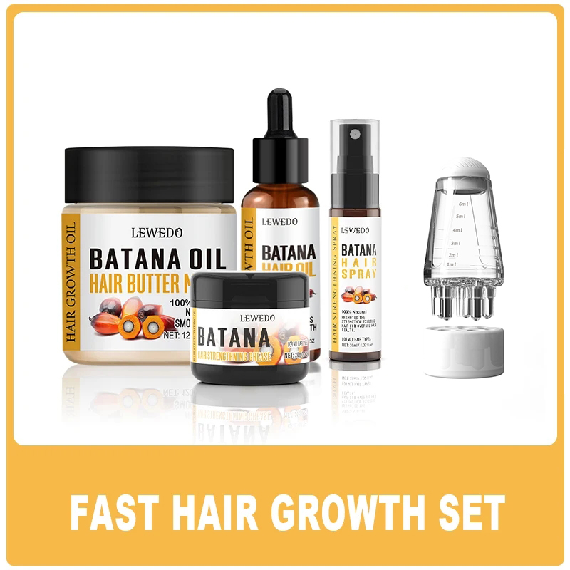 Hair Care Dupes - LEWEDOバタナオイル育毛キット アフリカ産急速育毛バタナバターヘアマスク 育毛剤 薄毛対策 発毛促進トリートメントセラム