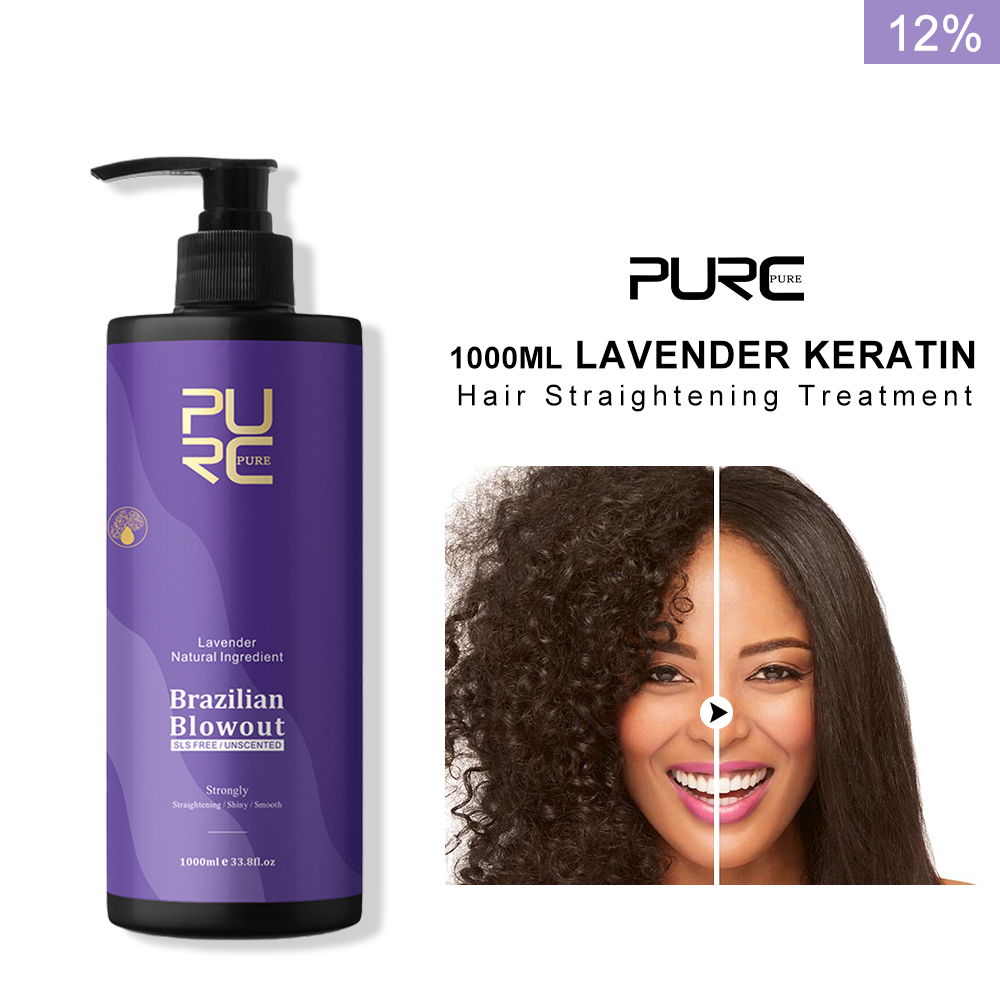 Hair Care Dupes - PURC ラベンダー 12% ブラジルケラチン縮毛矯正トリートメント縮毛矯正スムージングクリームプロフェッショナルサロン製品