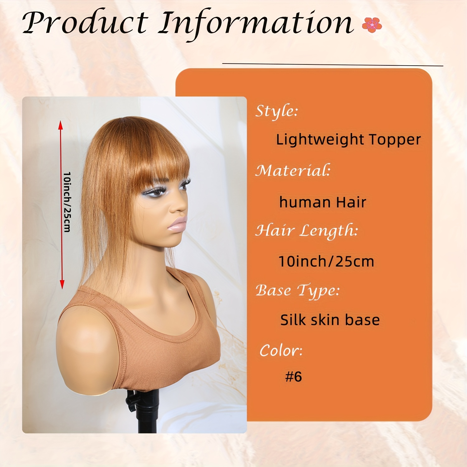 # 30色のトップピースヘアクリップ（前髪付き）、女性用クリ - Clip In Hair Piece のレビューと価格