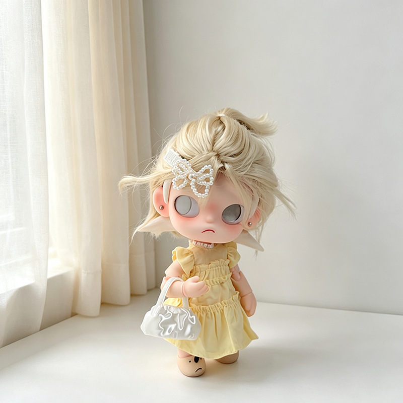 5点セット ドール衣装セット レモンイエロー パフドレス パ - Clip In Hair Piece のレビューと価格