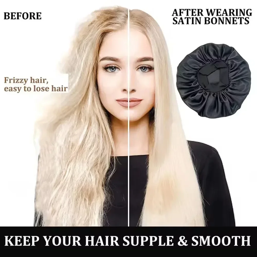レディベルベットの幅広スリープキャップ、ヘアケア用スリープキ - Hair Care Homemade のレビューと価格