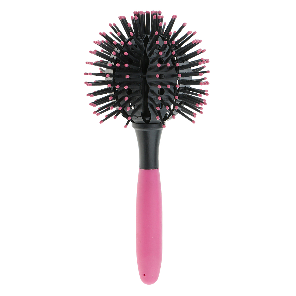 3Dヘアブラシ,丸いボールの櫛,サロンでの使用,波の巻き毛, - Hair Care Wavy Hair のレビューと価格