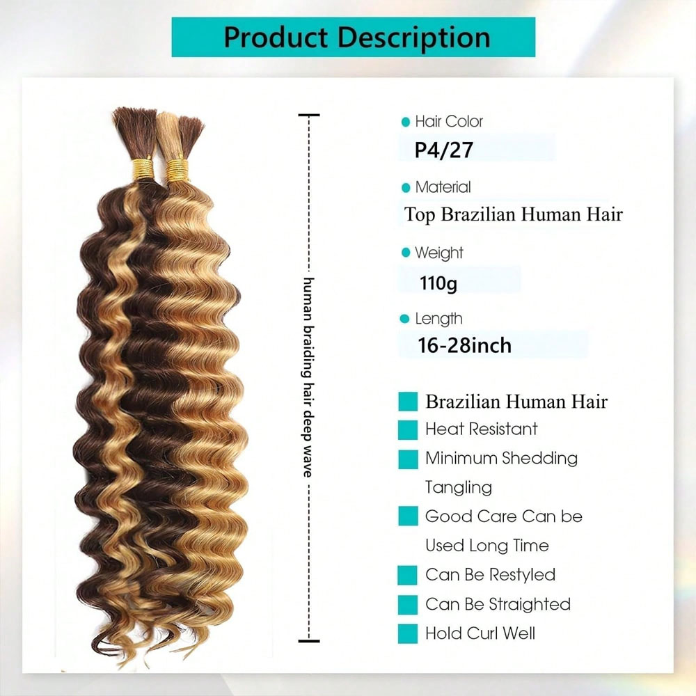 人毛ブレイズヘア 18インチ 2束 人毛ブレイズヘア ウェフ - Hair Care Wavy Hair のレビューと価格