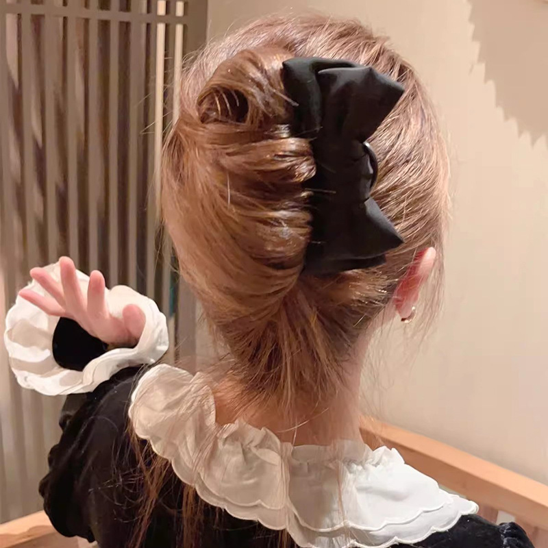 シックな韓国スタイルの弓 U 字型ヘアクリップセットエレガン - Clip In Hair Piece のレビューと価格