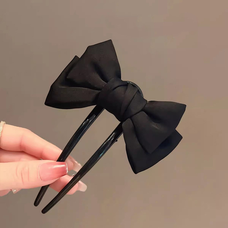 シックな韓国スタイルの弓 U 字型ヘアクリップセットエレガン - Clip In Hair Piece のレビューと価格