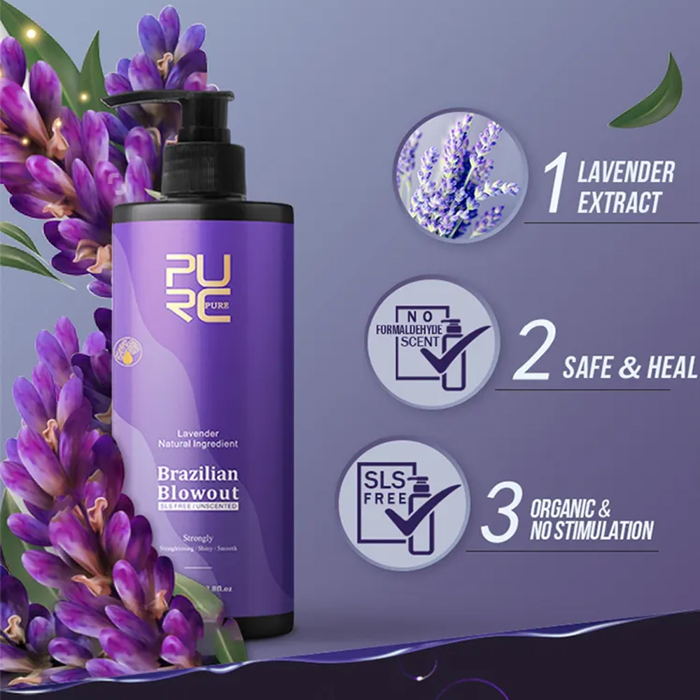 PURC ラベンダー 12% ブラジルケラチン縮毛矯正トリー - Hair Care Dupes のレビューと価格